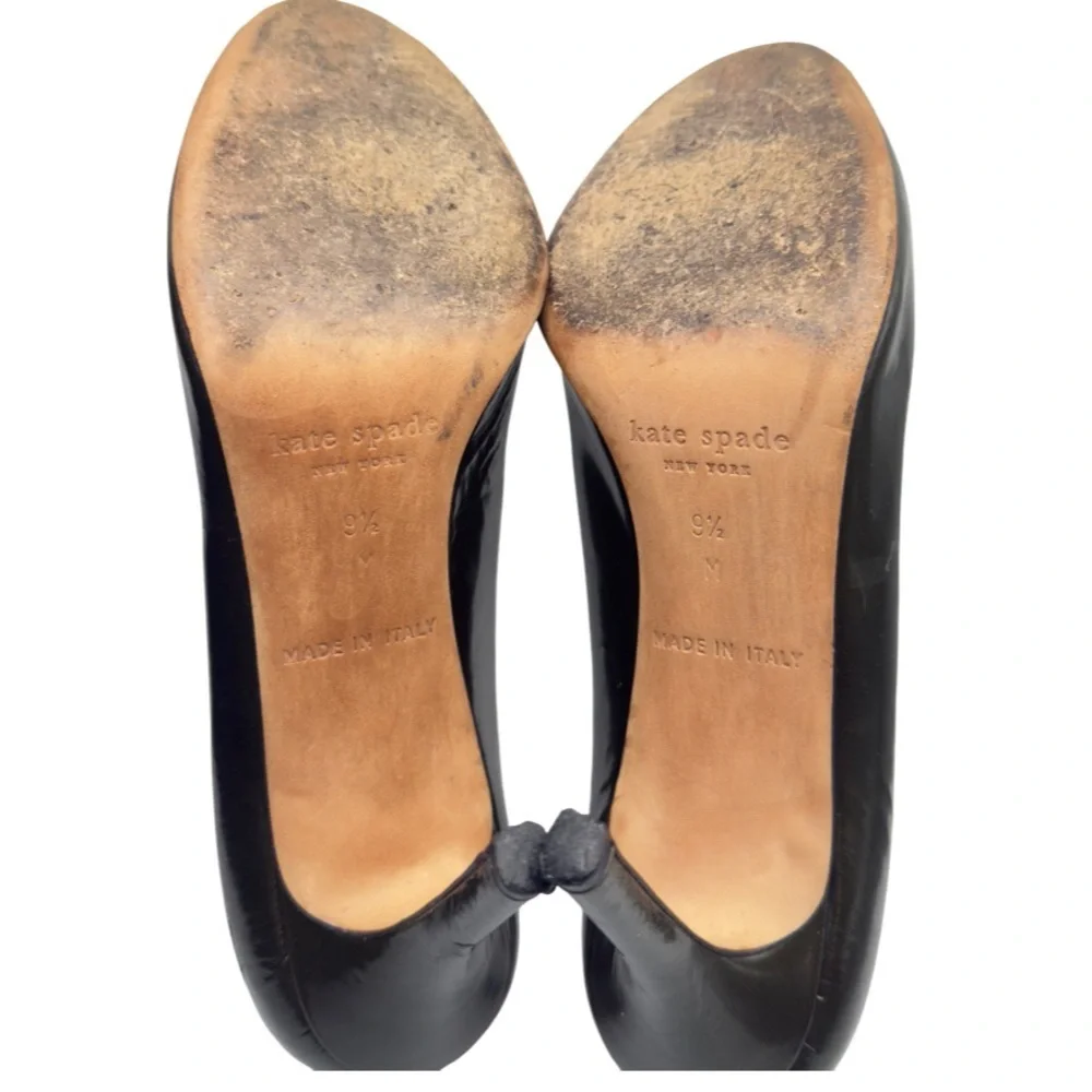 Kate Spade Green Heels with Peep-Toe Design